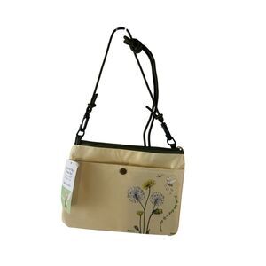 Disney Sacoche Bag Tinker Bell Zipper Crossbody Snaps Zipper 8"x6" new